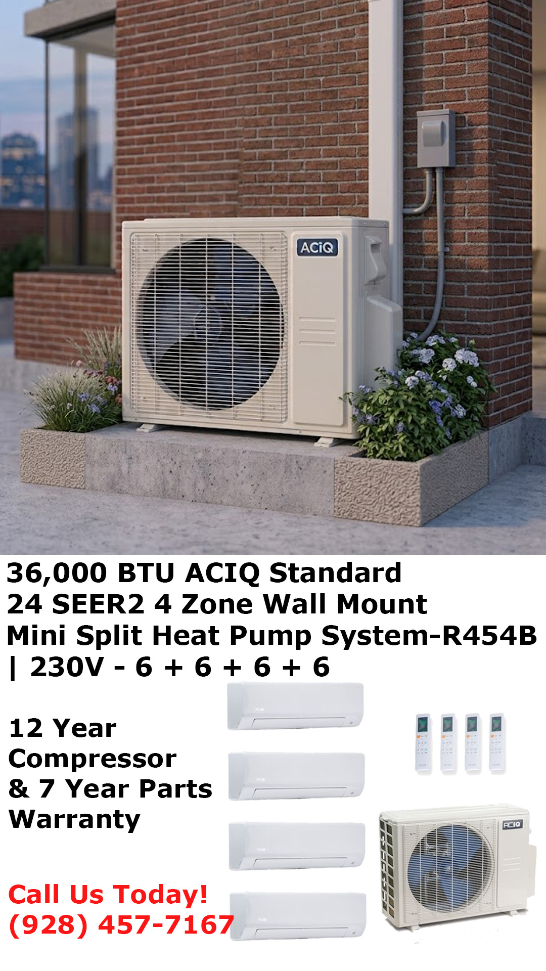 addvertisement wcs 36,000 btu phone